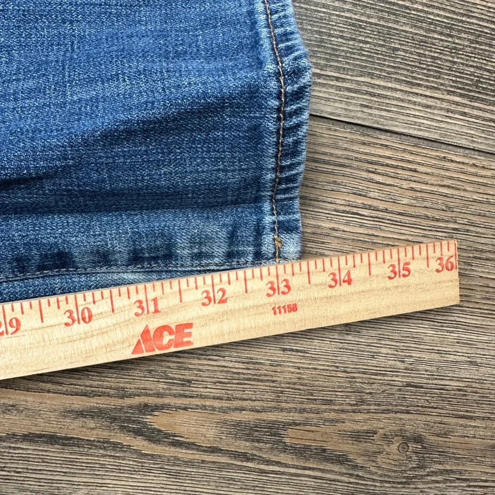 Lucky Brand 361 Vintage Straight Mens Jeans 36x34 Blue Distressed Denim Pants